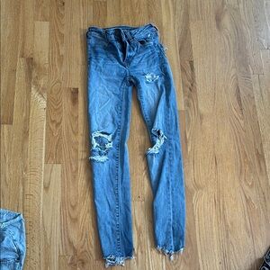 American Eagle Outfitters Blue Skinny Jeans Classic Denim